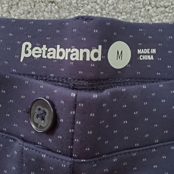 Betabrand Pants Womens Medium Blue Dress Yoga Stretch - Picture 3 of 14